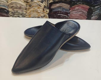 Handmade Moroccan Leather Babouche Slippers: Authentic Fez Loafers