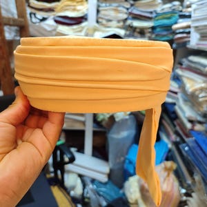 Handmade Moroccan Razza Turban: Orange Cotton Blend Men&#39;s Fez Hat