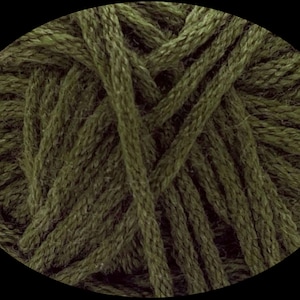 Berroco Comfort Yarn, Acrylic Blend, Color #9754 Rabe, Dark Army Green, Made in Turkey, Discontinued Color