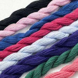 Haandarbejdets Fremme Danish Flower Thread Grouping #2, 100% Unmercerized Cotton, Soft, Matte Finish, Made in Denmark, Vintage, Discontinued