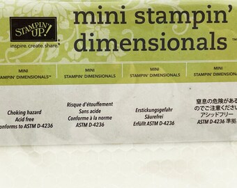 Stampin' Up Mini Stampin' Dimensionals, Self Adhesive Foam Mounts, Off White Hexagons, 720 Per Pack