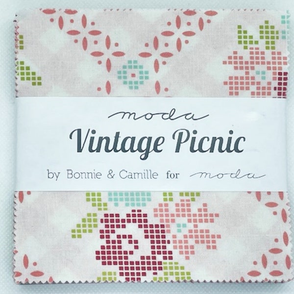 Moda Vintage Picnic Fabric Etsy