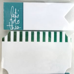 American Crafts, Heidi Swapp Mini Notepads, 4 Designs, Let’s Do This, Discontinued