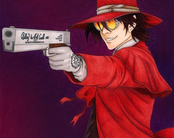 Hellsing Ultimate Alucard: Anime Art Print (5x7" or A4)