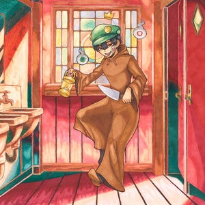 Hanako-kun lié aux toilettes Hanako-Kun lié aux toilettes : impression d'art anime TBHK (5 x 7" ou A4)