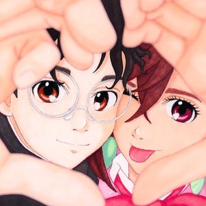 Amis Anime <3 : Impression d'art Anime (5x7" ou A4)