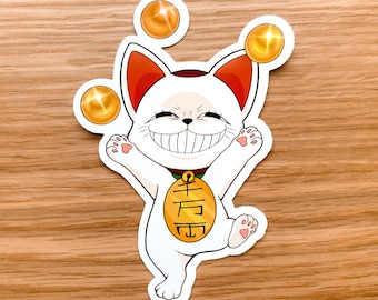 Dandadan Turbo Granny Juggling: Glossy Vinyl Anime Sticker