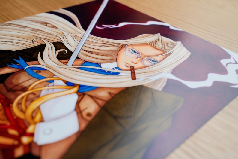 Hellsing Ultimate Integra Hellsing: Anime Art Print (5x7" or A4) image 6