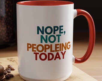 Funny Introvert Quote Coffee Mug: Humorous Ceramic Drinkware