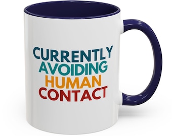 Funny Introvert Quote Coffee Mug: Humorous Ceramic Drinkware