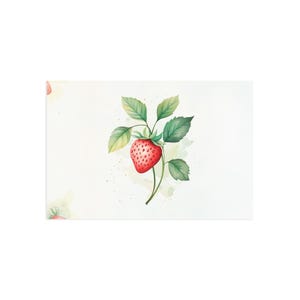 Carte postale Fraise, Amoureux des fruits, Cartes de vœux inspirées de la nature, Décoration d'intérieur, Été suédois