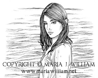 Cool Off - coloring page