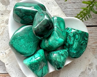 AAA+Grade Malachite Stone | Stone of Transformation |Insomnia Crystals|Semi-Gemstone for Jewelry Making, Meditation Crystal Grid