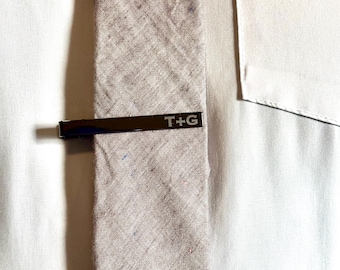 Personalized Engraved Tie Clip - Custom Tie Bar - Custom Engraved Tie Bar Clip - Fathers Day Gift - Gift for Him