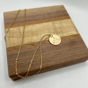 Custom Temple Necklace - Laser Engraved Temple Necklace - Personalized Jewelry Gift - LDS Jewelry -LDS Missionary Gift