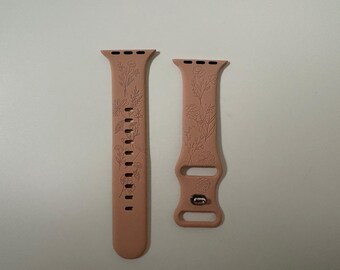 Custom Apple Watch Band, Engraved watch band, silicone band, Personalized Watch Band, Compatible with Apple Watch, custom gift, Unique Gift