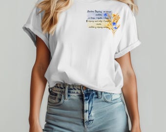 Camiseta con poema ucraniano, diseño de la Madre Patria, orgullo de Ucrania