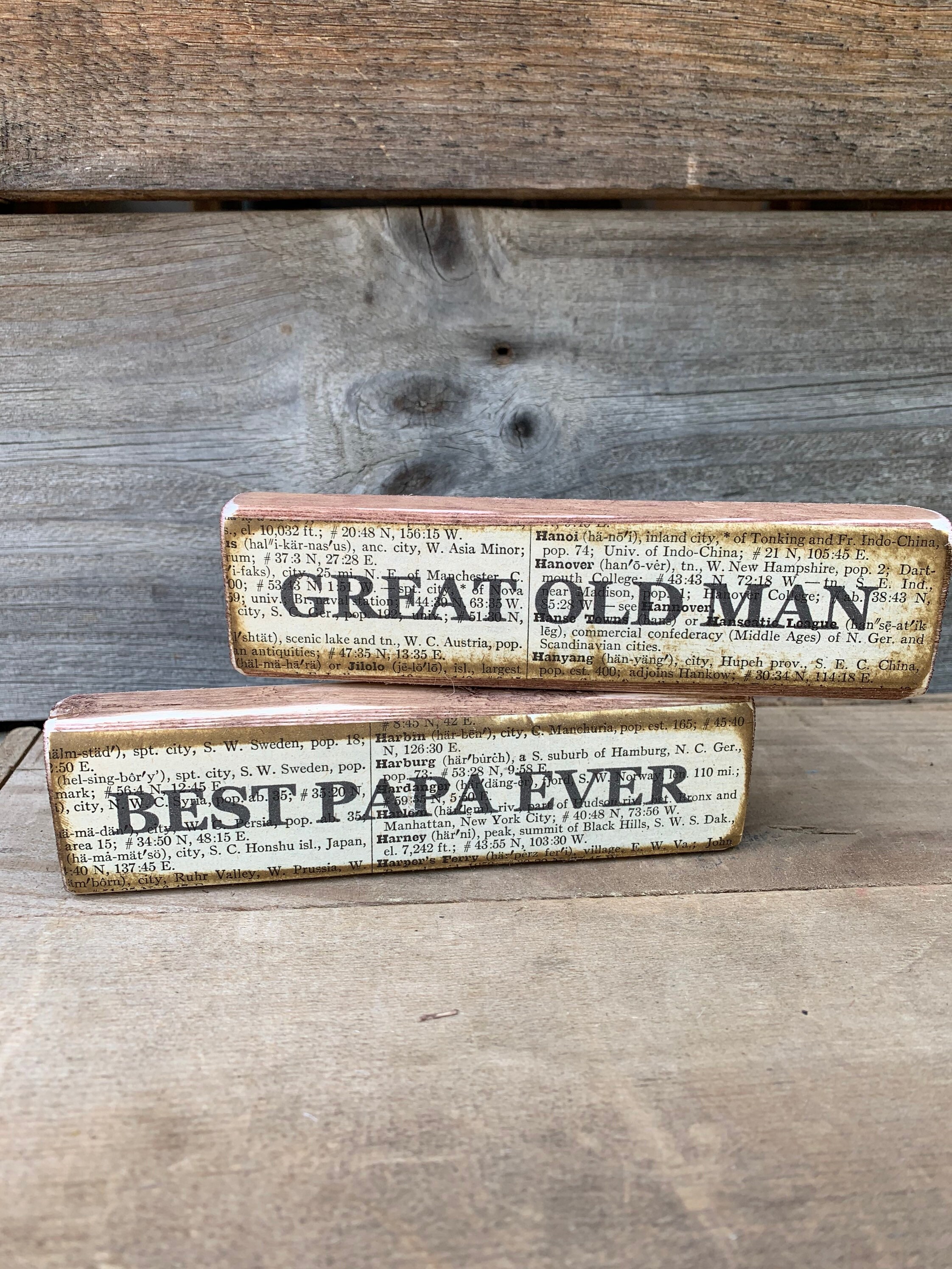 Best Papa Ever Farmhouse Fathers Day Sign 