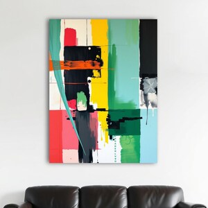 Canvas Wall Art Abstract Painting - Matte Canvas, Stretched, Home Decor, Modern Art Print, Office Decor, Gift for Art Lover,