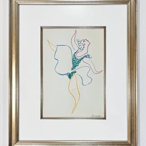 Pablo Picasso Kunstwerk, Pablo Picasso Lithographie, Signatur in Stein signiert, Kunstwerk, Gerahmtes Kunstwerk Pablo Picasso, Wandkunst, Original Kunst
