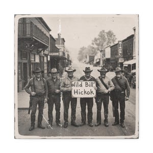 Wild West Photography, wild west canvas prints, Old West Pictures Billy the kid, Wild Bill, Wild West Epoxy Canvas Prints,  Wild Bill Hickok