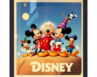 1930 ミッキーマウス ポスター ヴィンテージ ディズニー映画ポスター