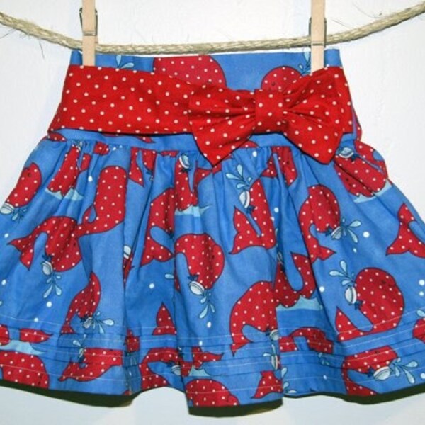 Girls skirt pattern, PDF sewing pattern ebook, INSTANT DOWNLOAD, Emery skirt, size 12 months - size 8