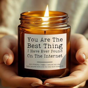 Vela de regalo para novio, regalo de aniversario, regalo de cumpleaños para él, regalo de aniversario para él, regalo para ella, la mejor vela de Internet,