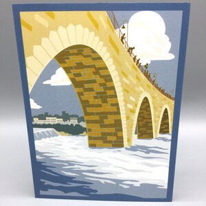Stone Arch Bridge, Minneapolis, Minnesota, Card