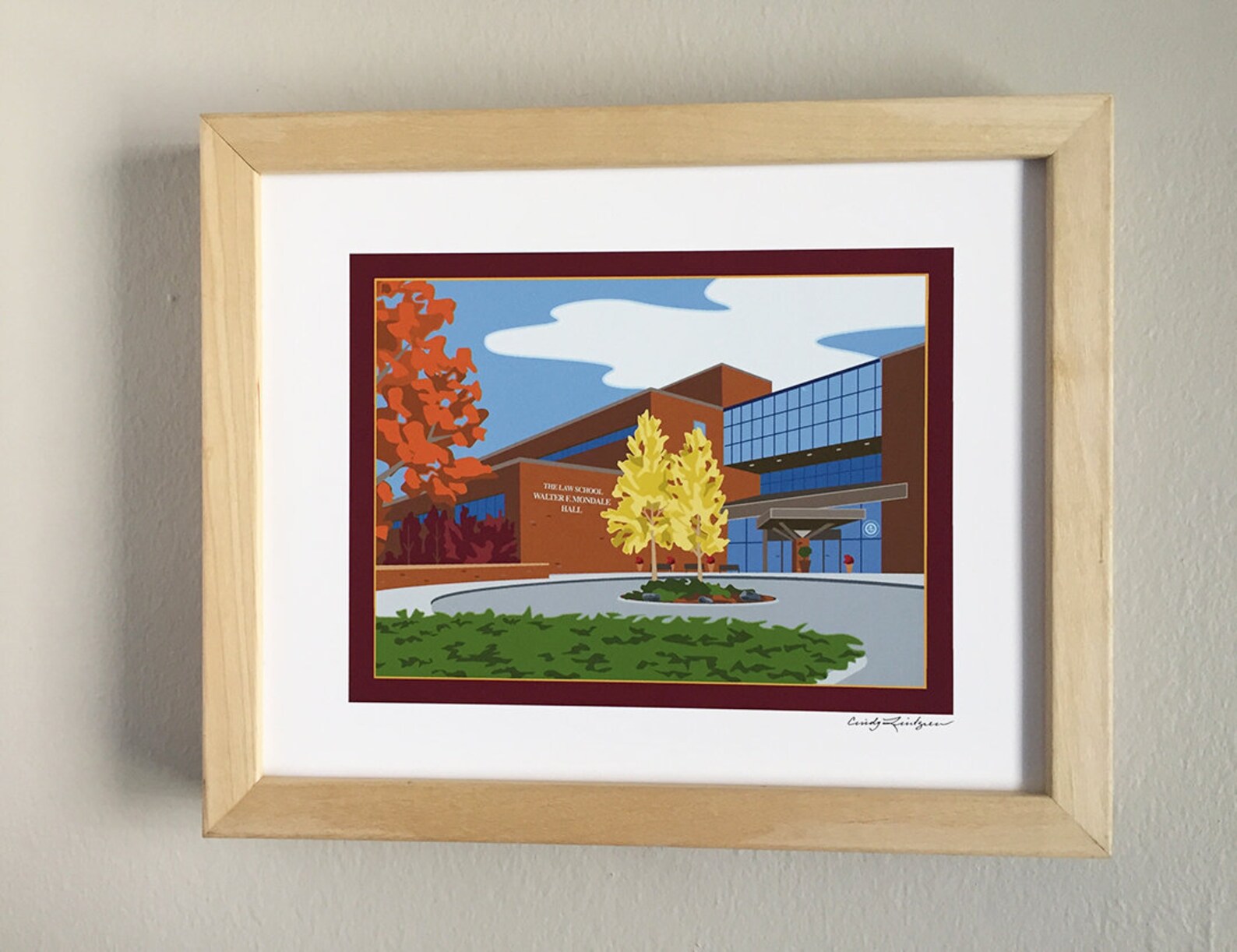 The Law School Walter Mondale University of Minnesota Art Etsy