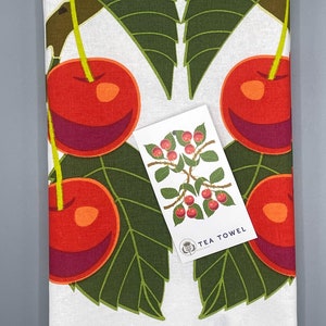 Cherries, Cherry Trio, Tea Towel