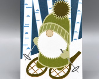 Snowshoe Gnome magnet