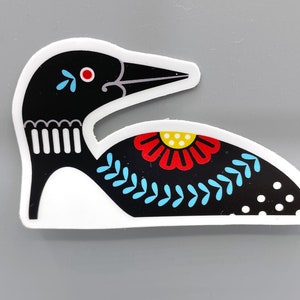 Dala Loon, Vinyl Sticker, 3&quot;