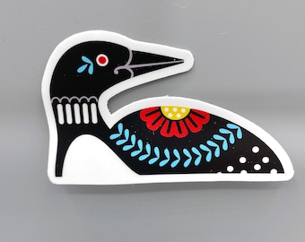Dala Loon, Vinyl Sticker, 3"