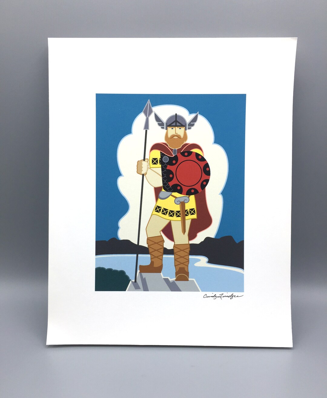 Big Ole, Viking,art Print Etsy