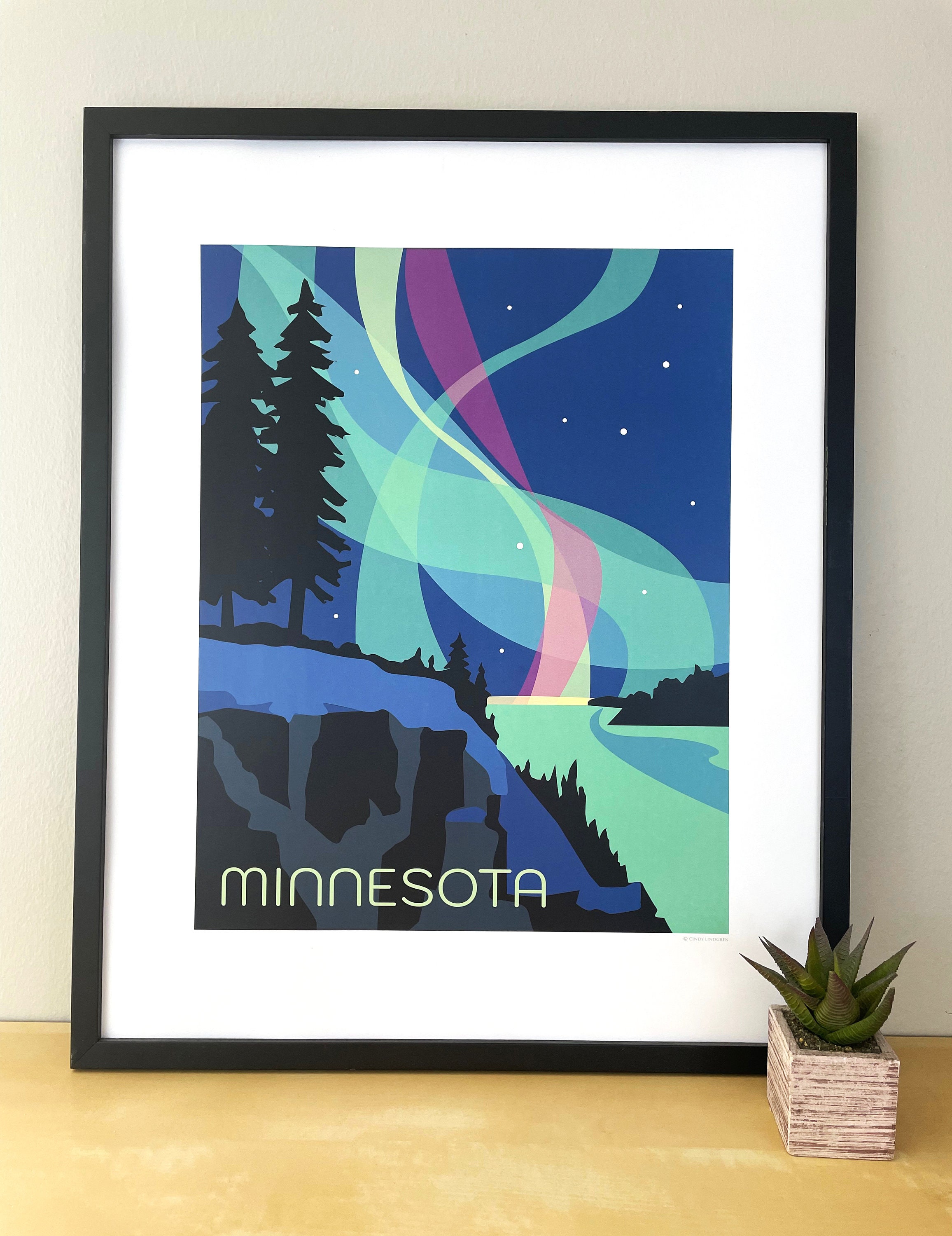 Northern Lights, Minnesota, Aurora 16x20