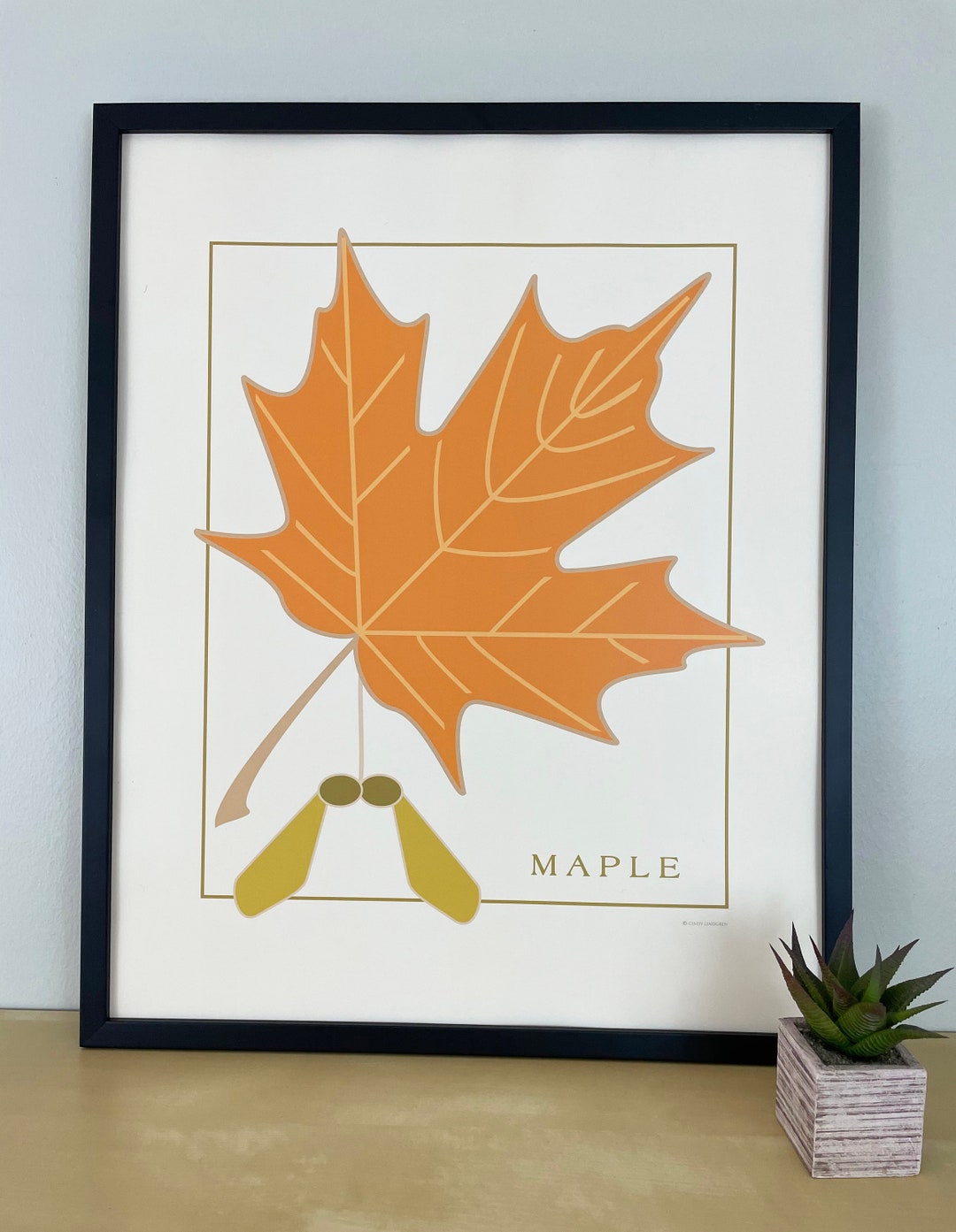 Maple Leaf, 16x20" Art Print - Etsy