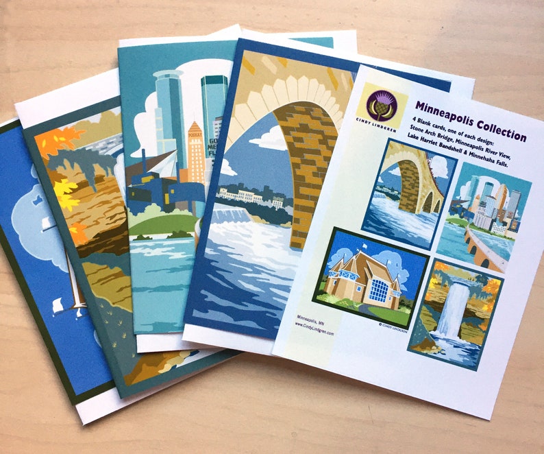 Minneapolis Landmarks Collection Note Card Pack