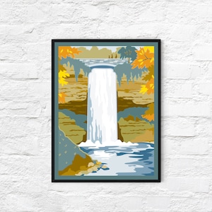 Minnehaha Falls, 18x 24" poster