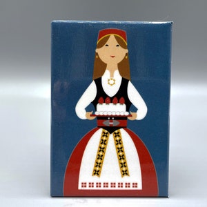 Norwegian Girl in Costume, magnet