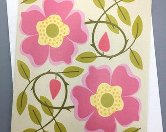 Wild Rose Note Card