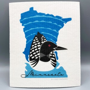 Minnesota Loon, Swedish Dishcloth