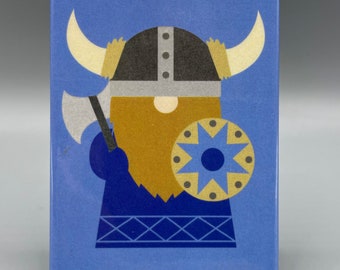 Imán de gnomo vikingo