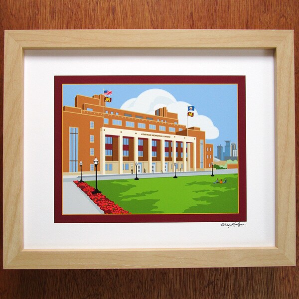 University of Minnesota Poster Etsy