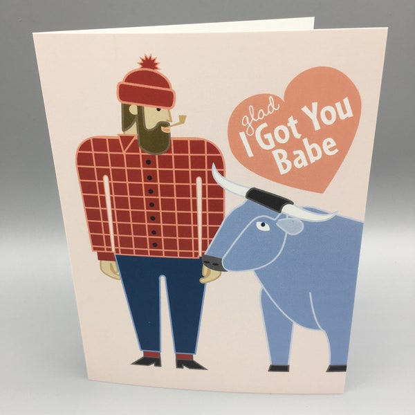 Paul Bunyan & Babe Card