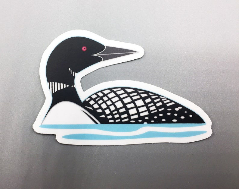 Loon, Vinyl Sticker, - Etsy