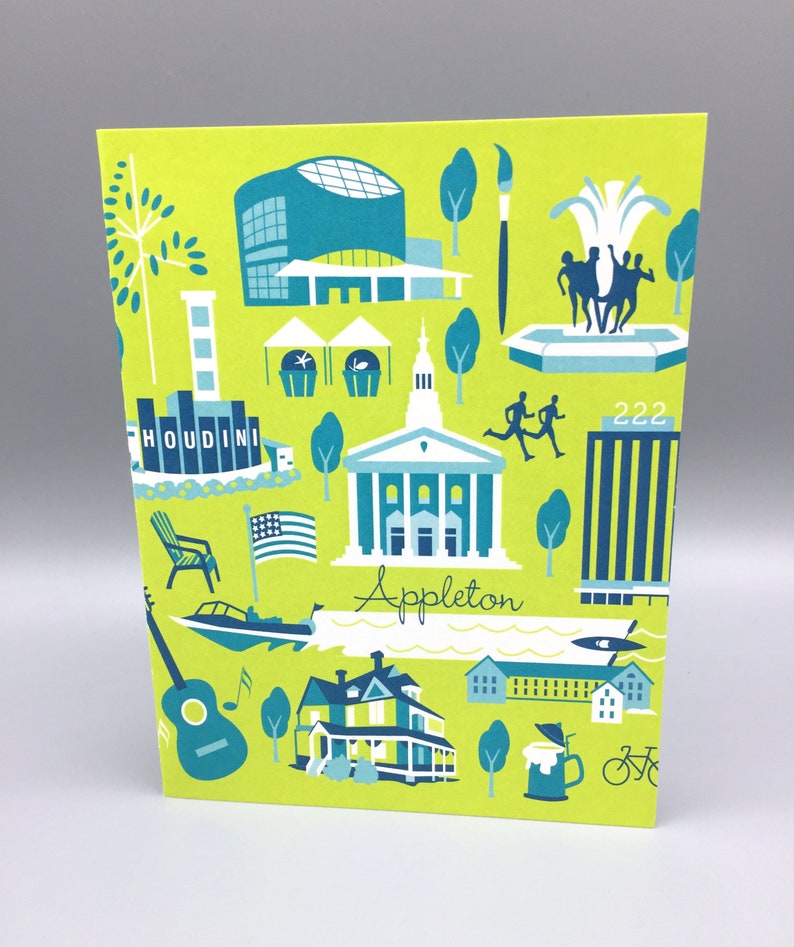 Appleton Wisconsin Cards Etsy