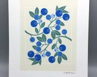 Wild Blueberry Art Print