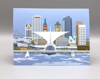 Milwaukee, Wisconsin Skyline Card