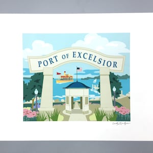 Excelsior, Minnesota, Lake Minnetonka, Art print